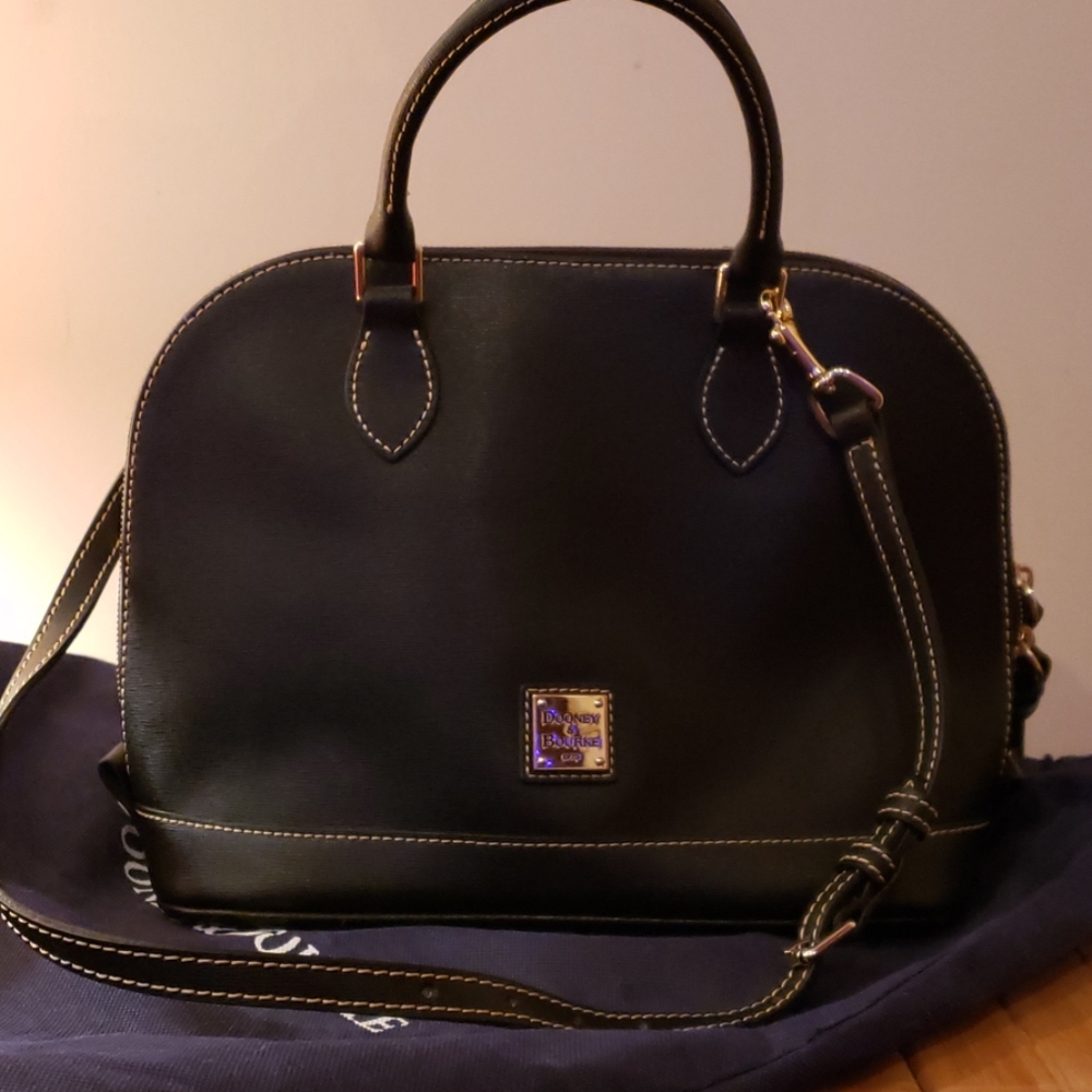 Dooney & Bourke Zip zip Saffiano Satchel Bag